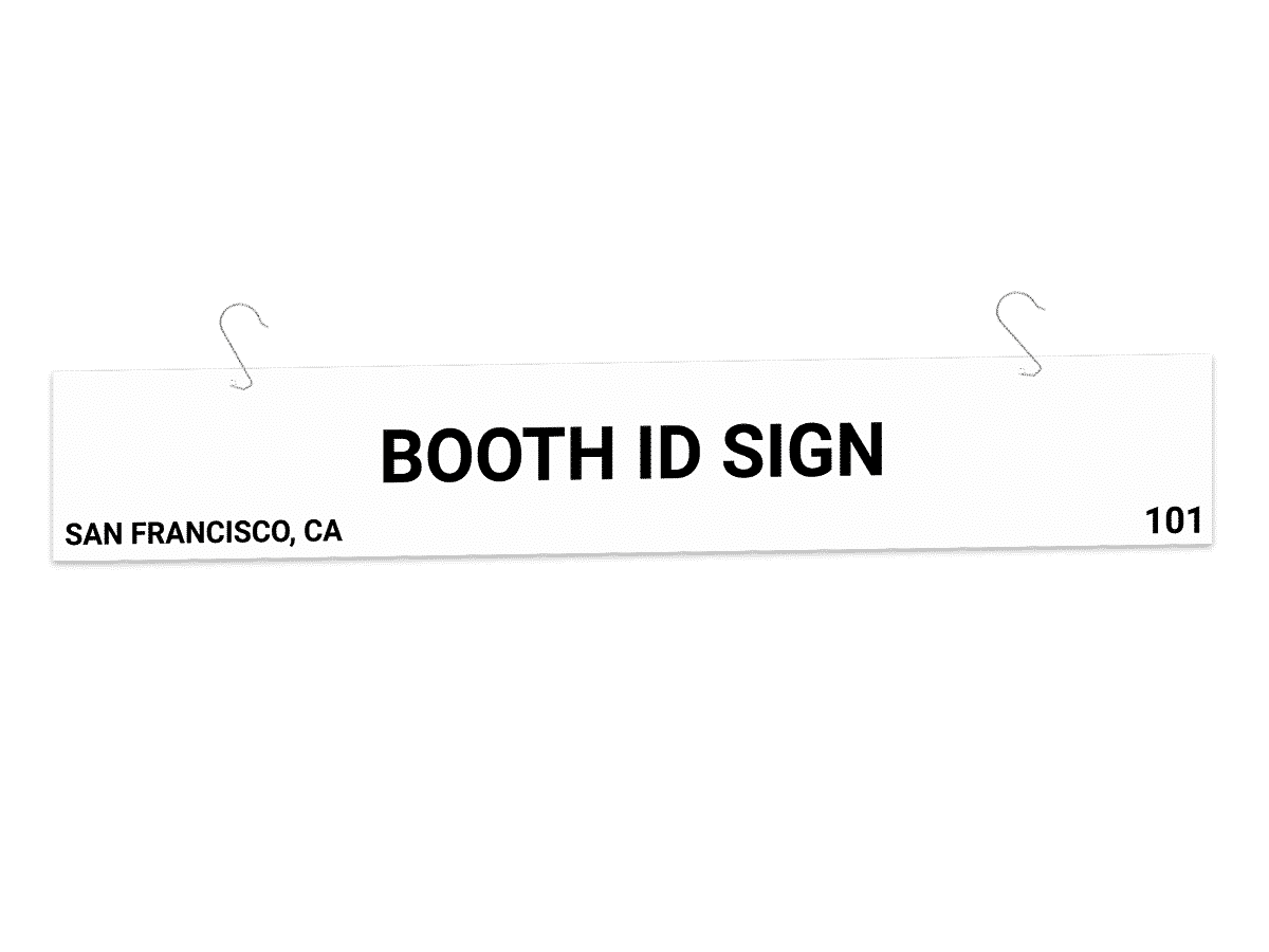 Booth ID Signs