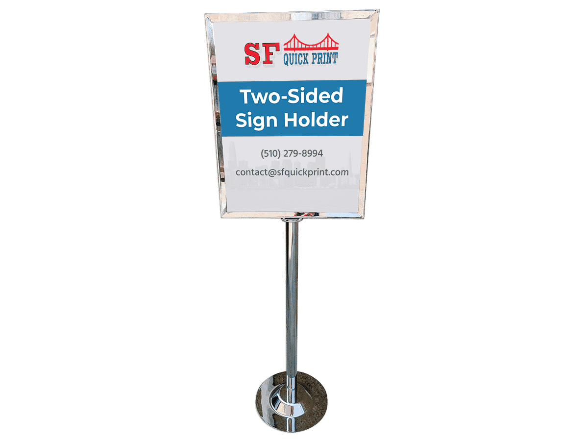 Two-Sided Sign Holder